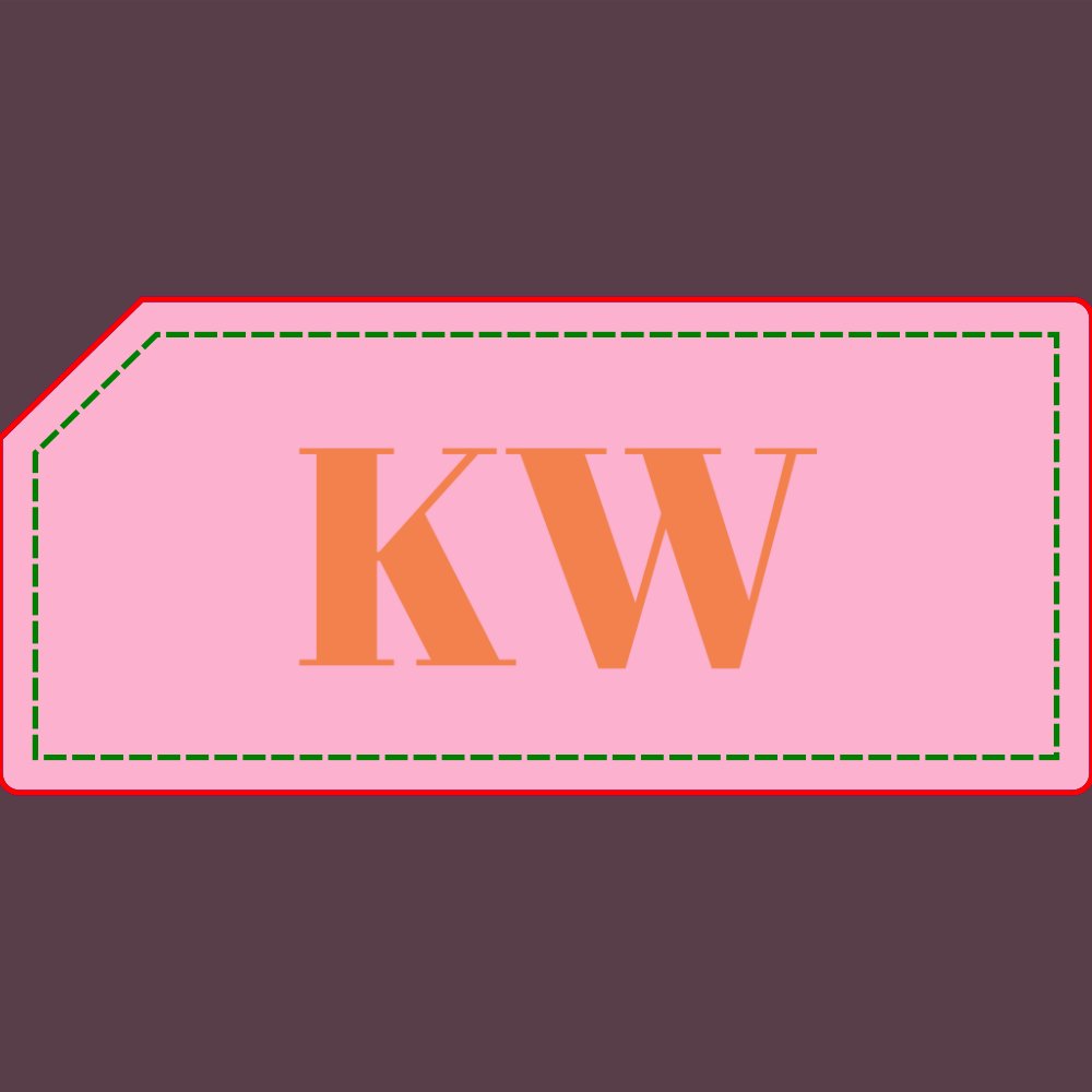 Modern Pink Orange Monogram Initials Personalized Bluetooth Speaker