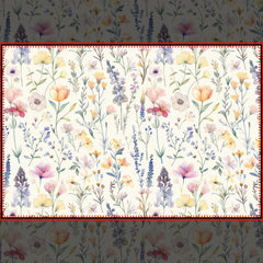 Wildflowers Paper Placemat, Floral Party Table Mat