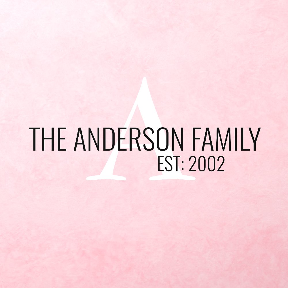 Family Name Personalized Monogram  Wall Decal