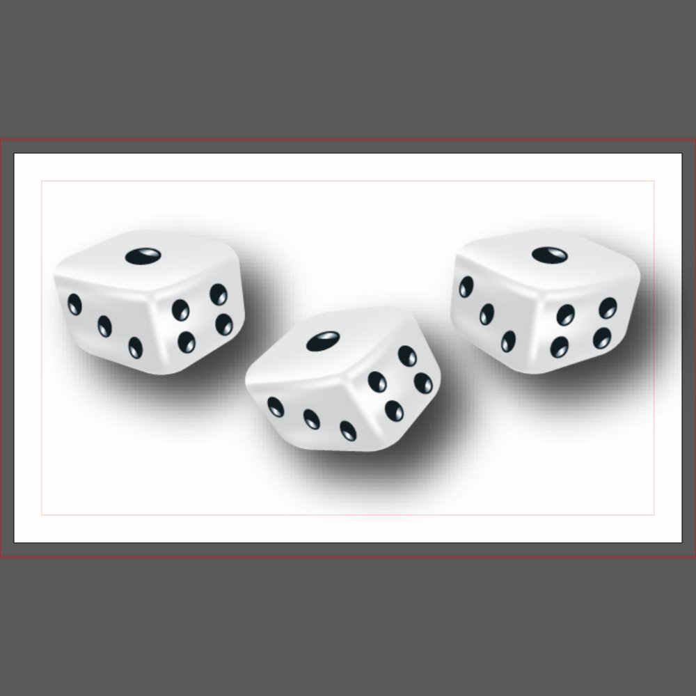 Lucky Dice Table Card Holder