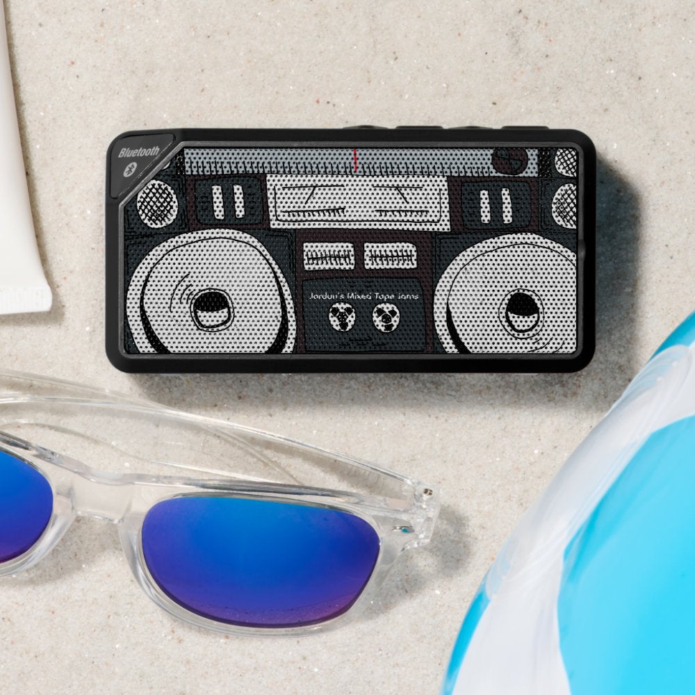 Boom Box Music Lover | Mix Tape Monogram Bluetooth Speaker