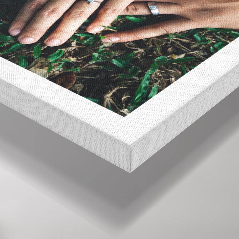 Custom Collage 9 Wedding Photo Square Canvas Print