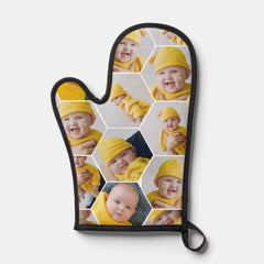 6 Photo Collage Template Personalized Oven Mitt