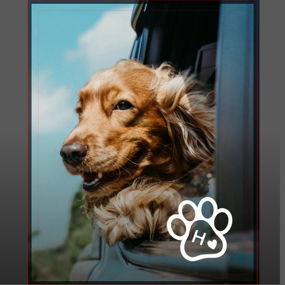 Add Your Own Photo Dog Pets Monogram jigsaw puzzle
