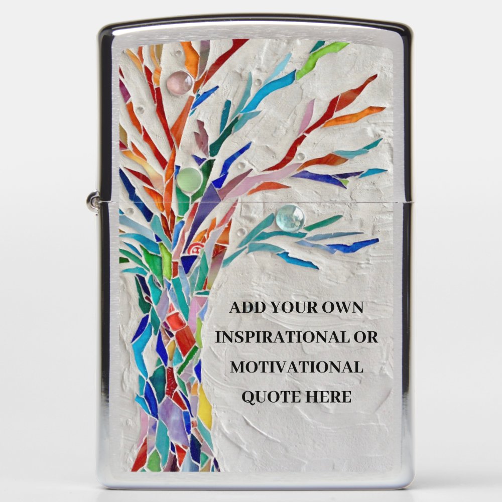 Create Your Own Inspirational Motivational Tree Zippo Lighter