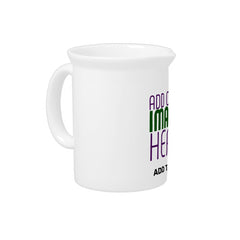 MODERN EDITABLE SIMPLE WHITE IMAGE TEXT TEMPLATE BEVERAGE PITCHER