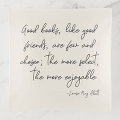 Friendship Quote Simple Script Literary Reader Trinket Tray