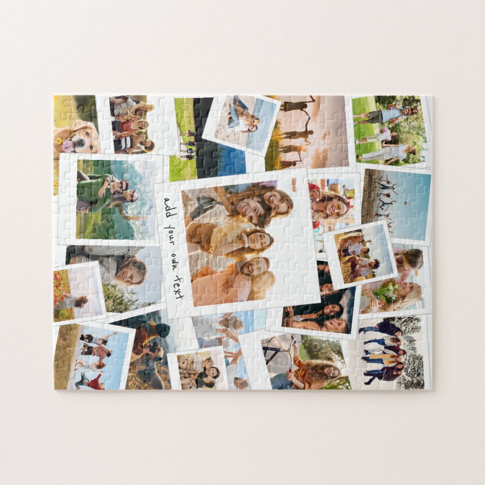 Modern Picture Scrapbook Photo Collage Jigsaw Puzzle
