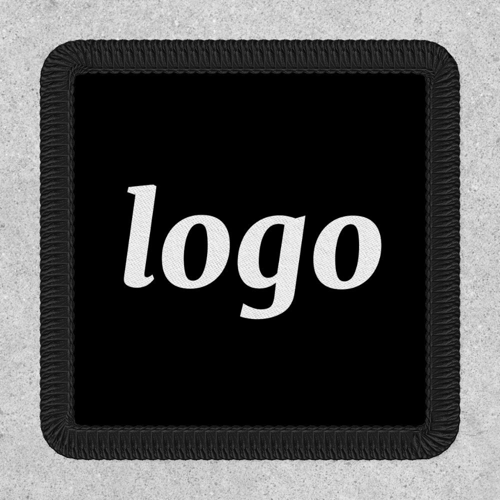 Simple Logo Business Branding Promotional Black Patch