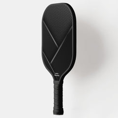 Black Abstract Carbon Look Custom Text Name Pickleball Paddle