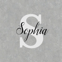 Name Script Monogram Fancy Wall Decal