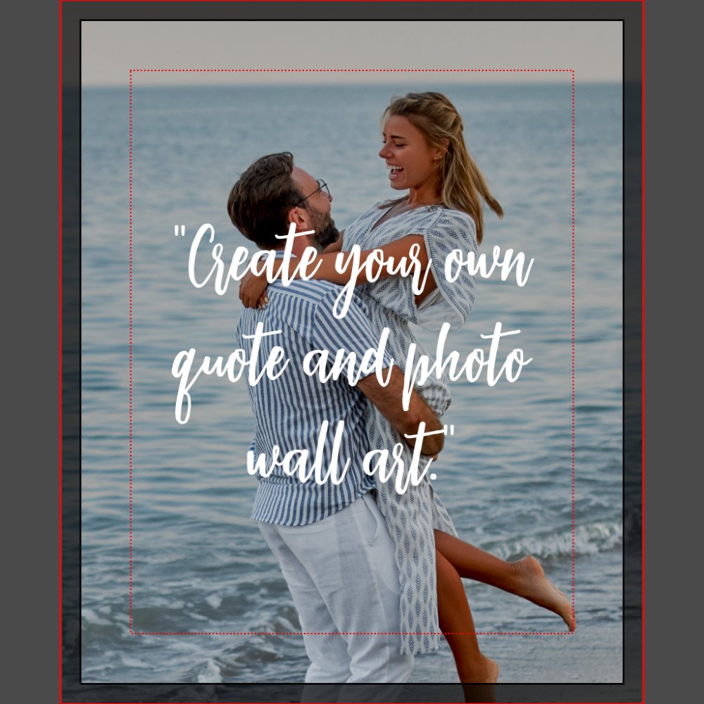 Create Your Own Custom Quote On Picture Canvas Print