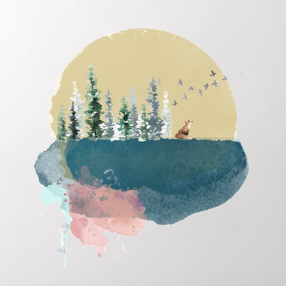 Forest on the moon!  Wall Decal