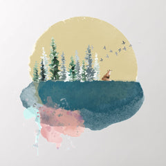 Forest on the moon!  Wall Decal