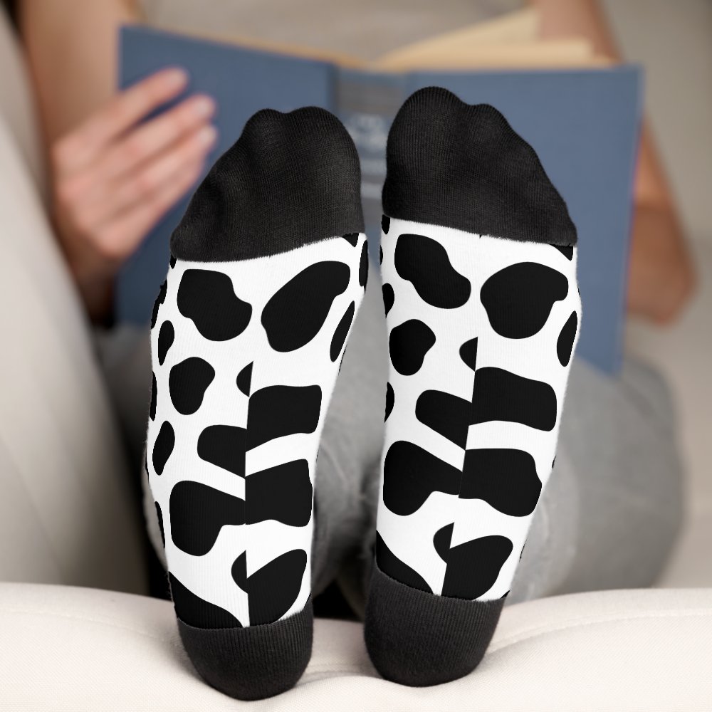 Cute Dalmatian Spot Pattern Dog Lover Socks