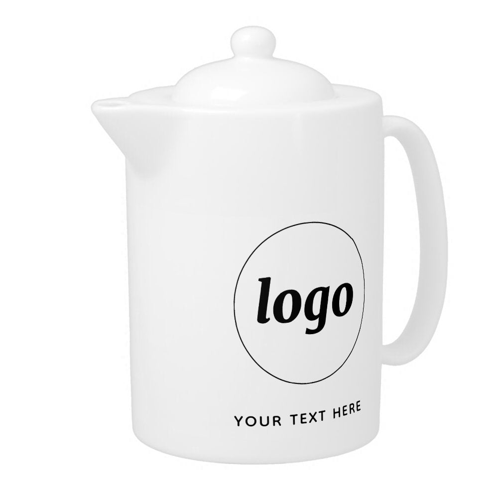 Simple Logo Text Business Branding Promotional Teapot