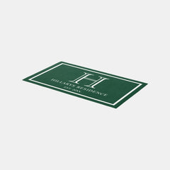 Monogram Family Year Established Forest Green Rug