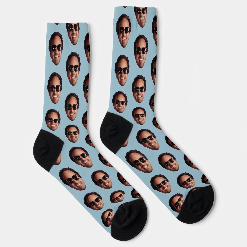 Fun Personalized Face Photo Socks