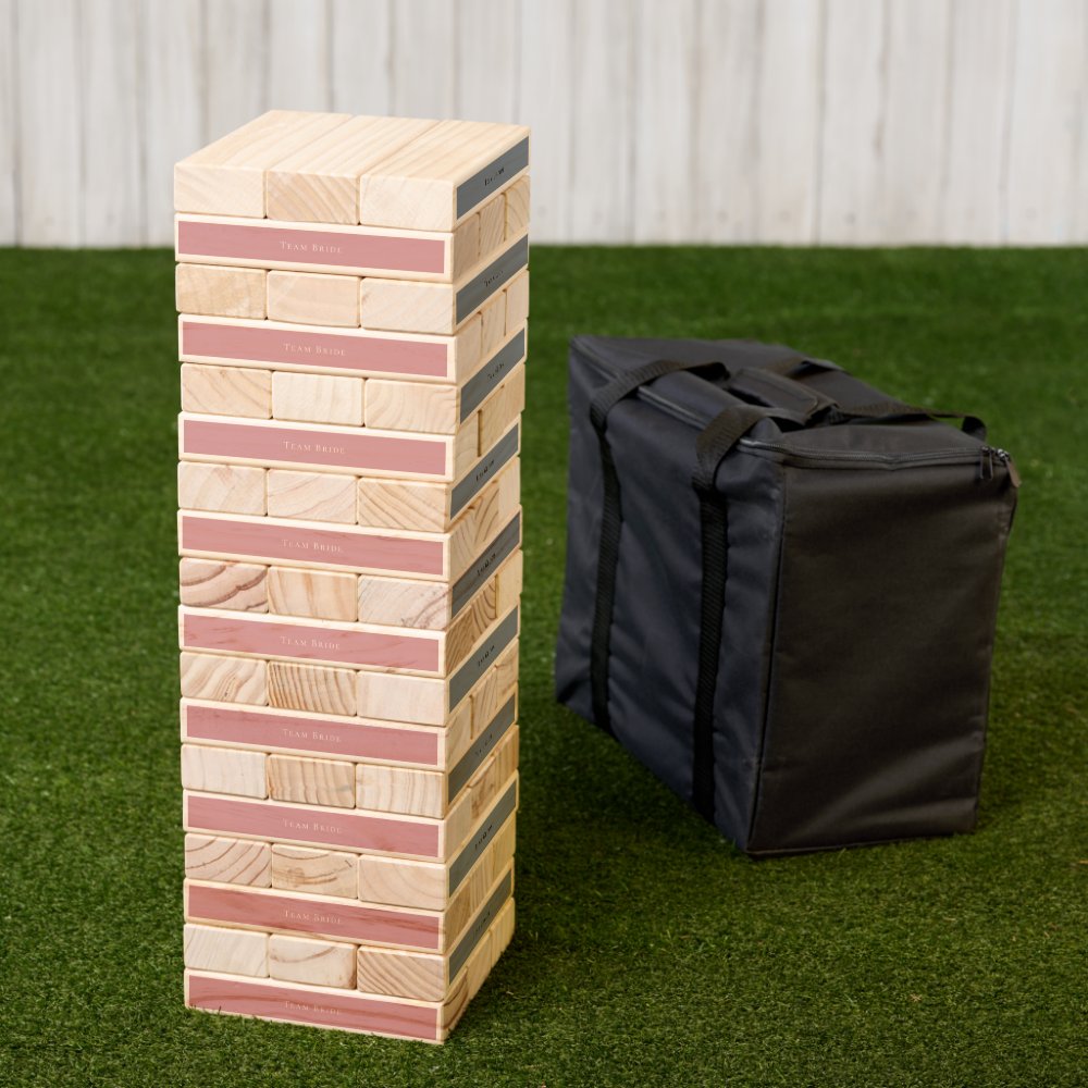 Team Bride Team Groom Wedding Party Games Topple Tower