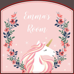 Unicorn Kids Room Door Sign