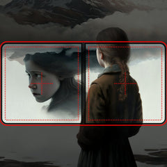 Girl with clouds beer pong table