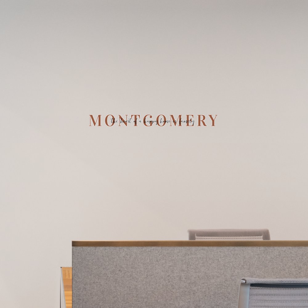 Family Name & Quote Wall Decal