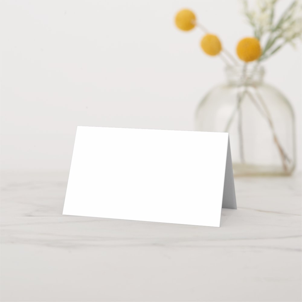 Modern Summer Wildflower Wedding Place Card