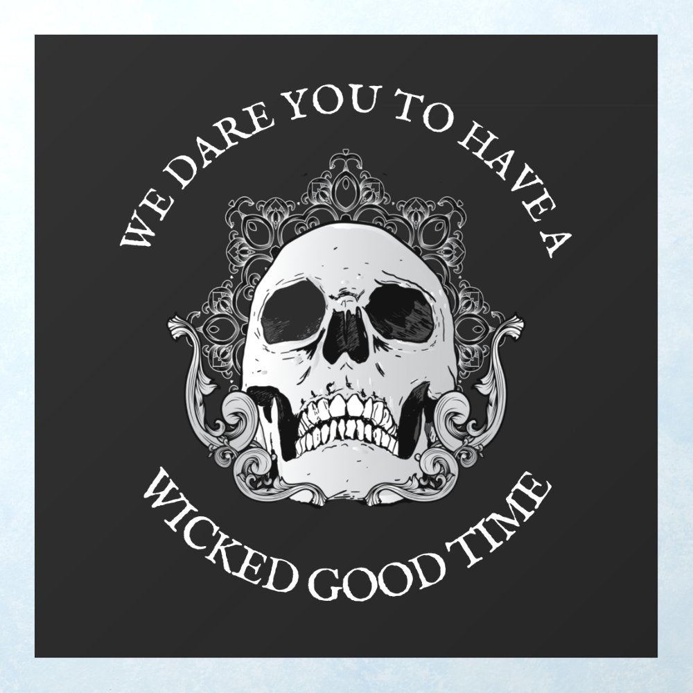 Gothic Skull Halloween Wall Decal