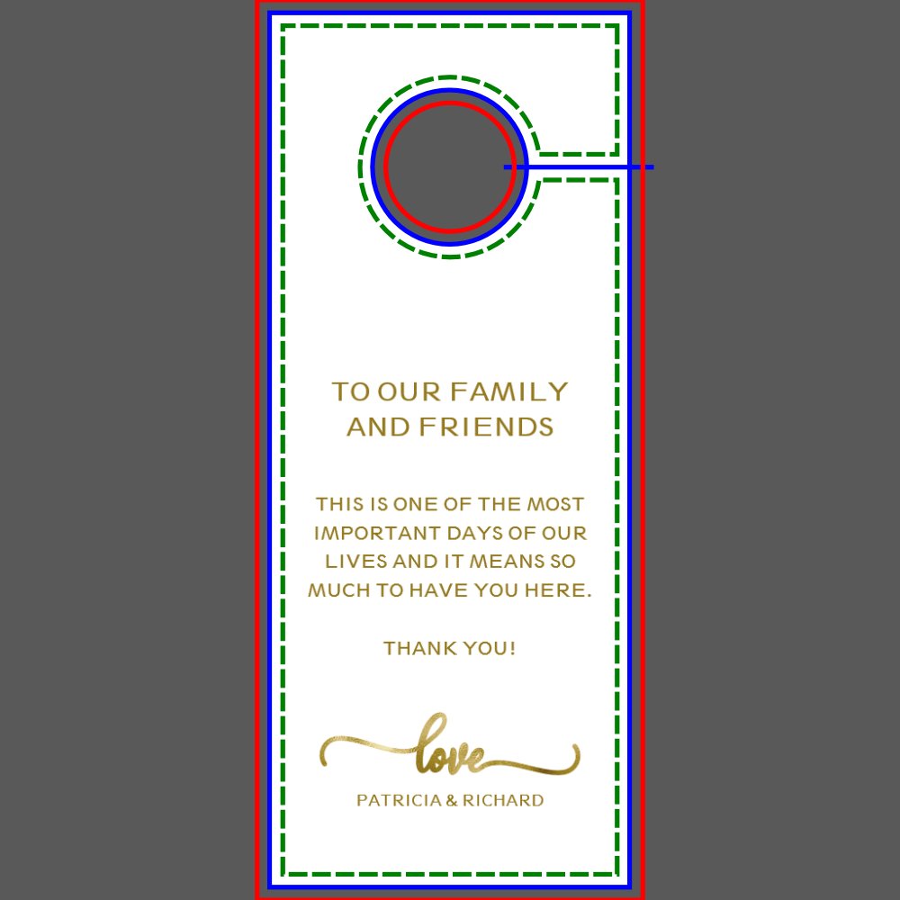 Door Hanger Wedding Do Not Disturb Sign