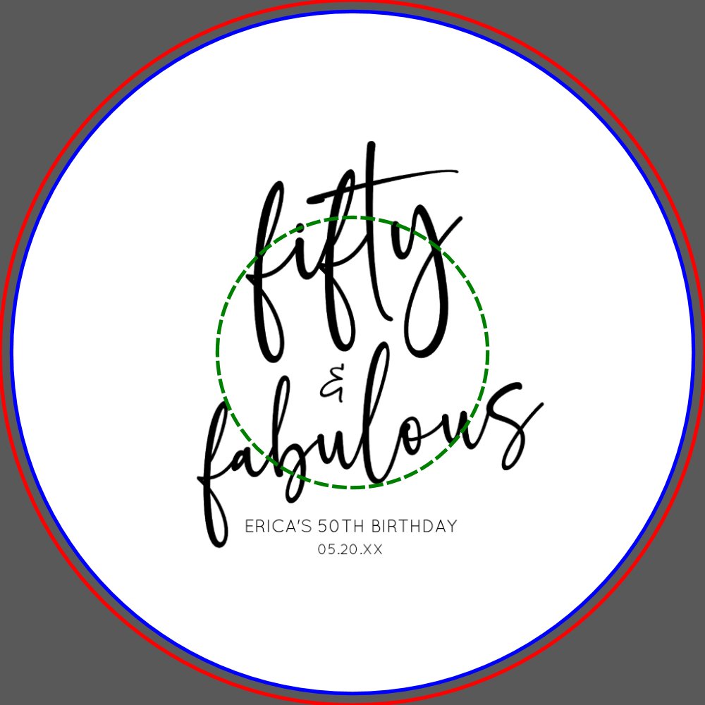 Fifty & Fabulous Minimal 50th Birthday Party Paper Bowls