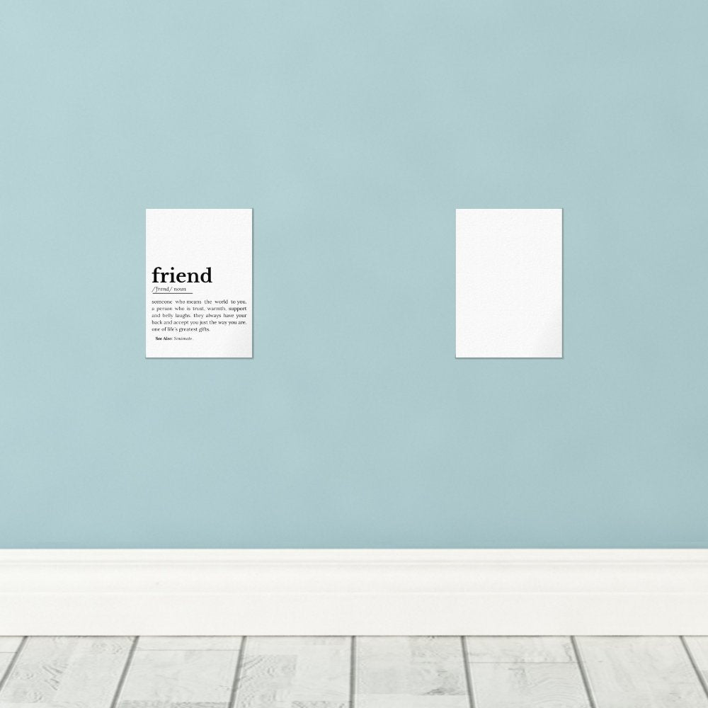 Friend Definition – Heartfelt Meaning Wall Art Sets