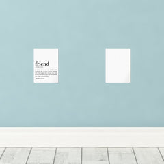 Friend Definition – Heartfelt Meaning Wall Art Sets