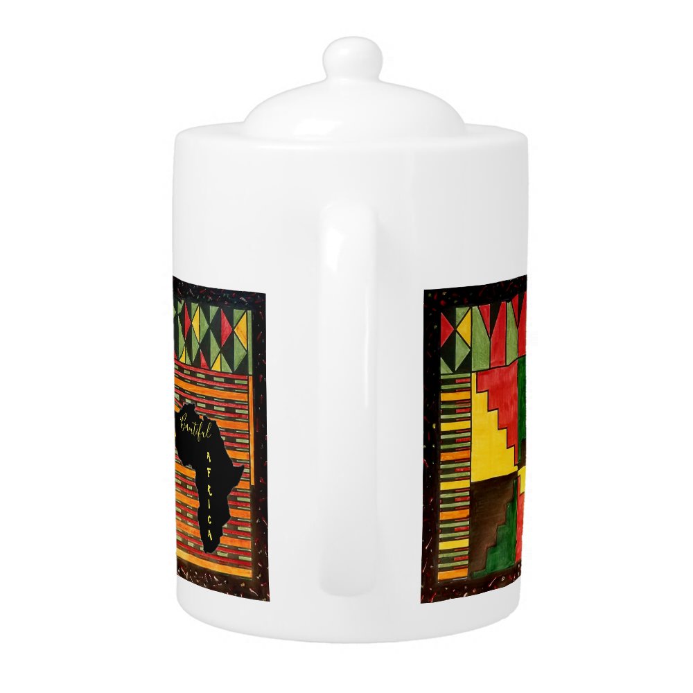Beautiful Africa Teapot