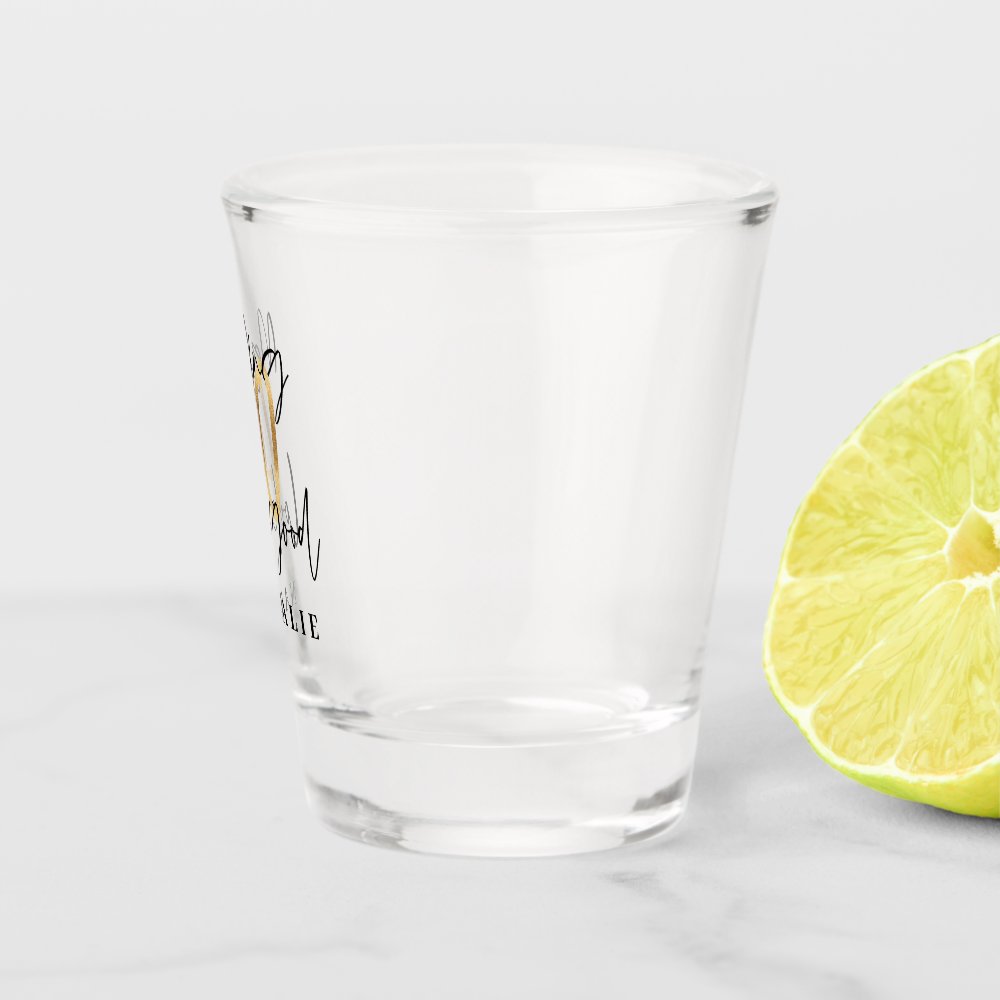 Making 40 look good gold birthday party shot glass