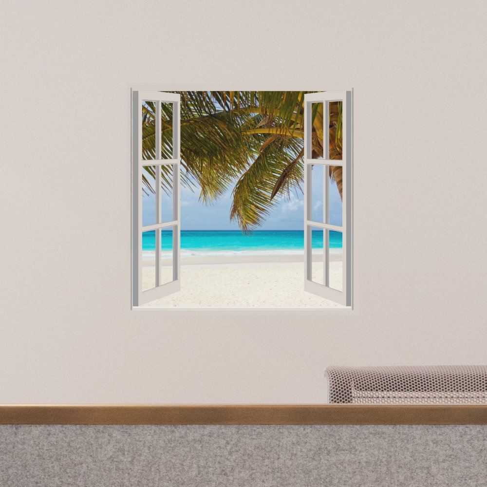 Create your own window view wall decal