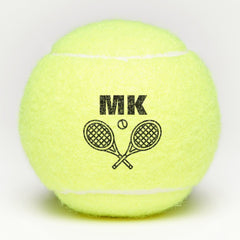 Tennis Theme Big Bold Monogrammed Balls