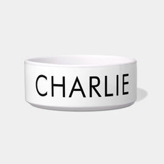 Modern Pet Name Personalized Bowl