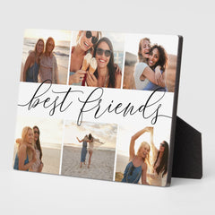 Best Friends 6 Photo Collage Plaque