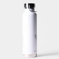Bride | Custom Black Modern Script Font  Water Bottle