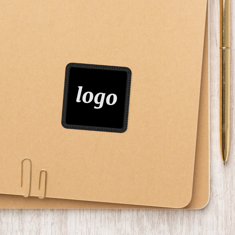 Simple Logo Business Branding Promotional Black Patch