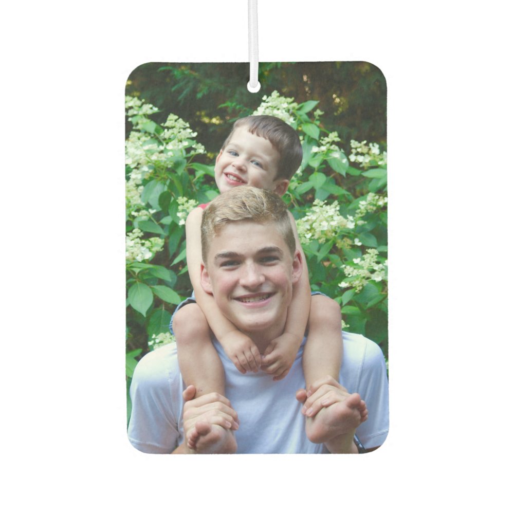 Two-sided custom photo car air freshener