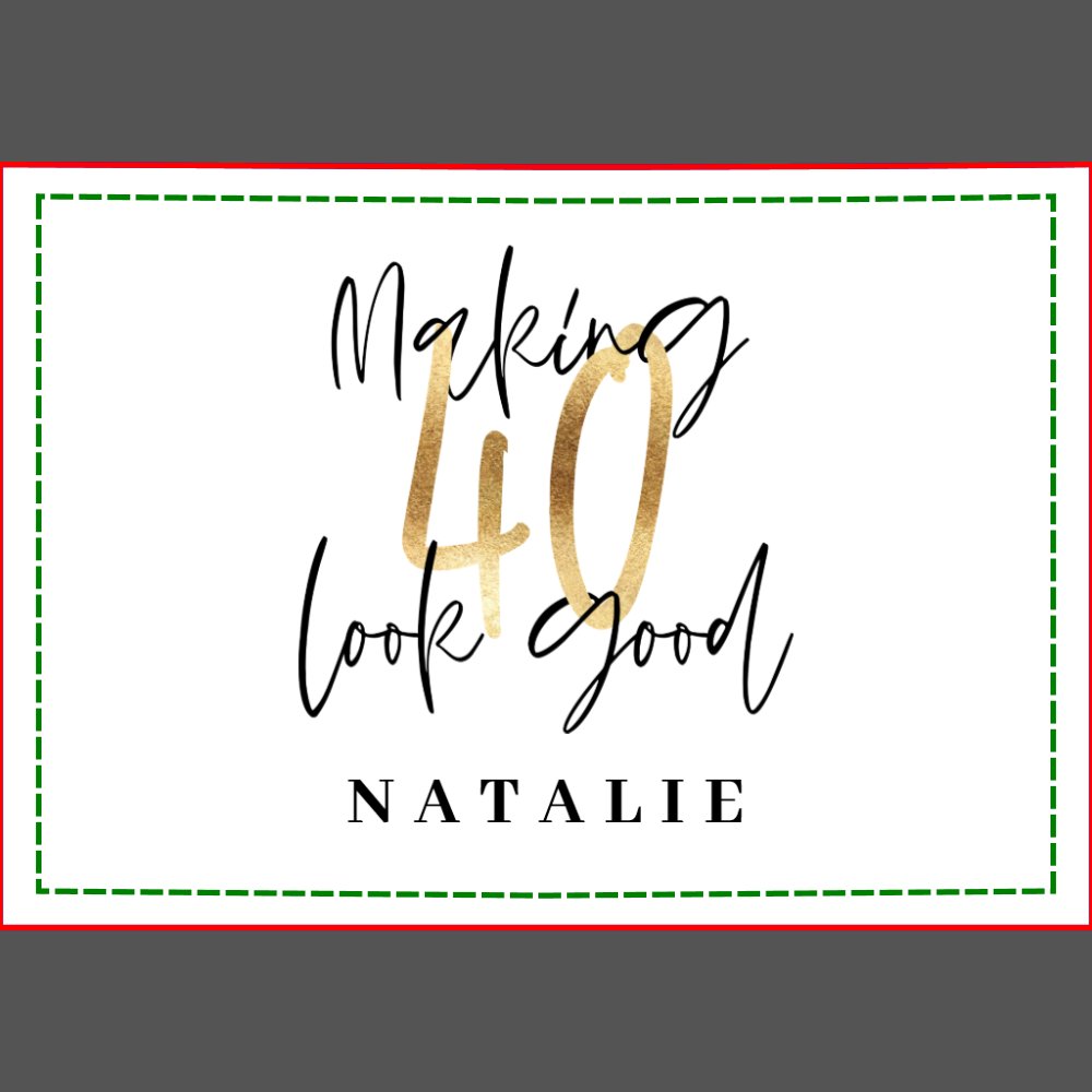 Making 40 look good gold birthday party shot glass