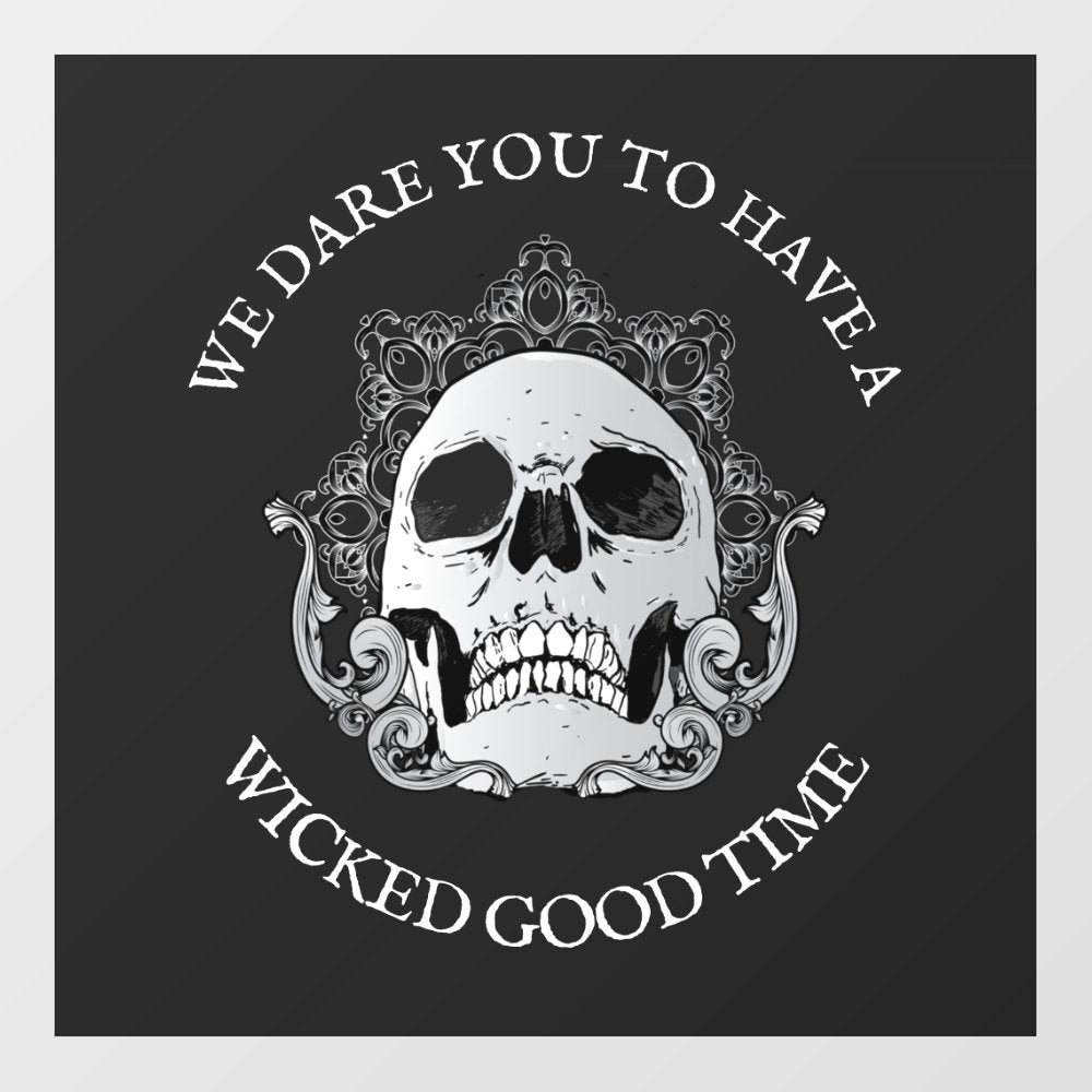 Gothic Skull Halloween Wall Decal