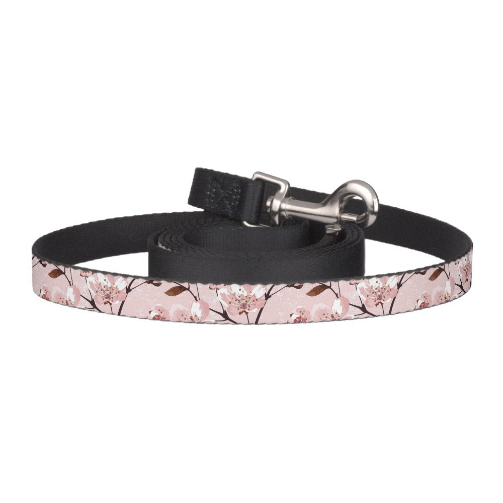 Cherry Blossom Flowers Pattern Pet Leash