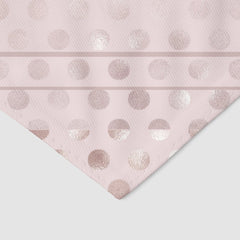 Cute Chic Pink Polka Dot Pet Dog Bandana Collar