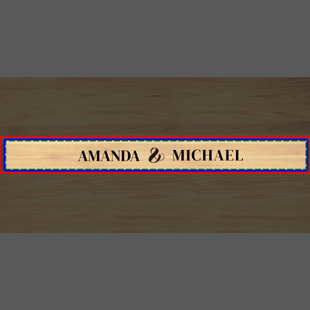 Wedding Names and Date Personalized Fast Four