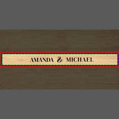 Wedding Names and Date Personalized Fast Four