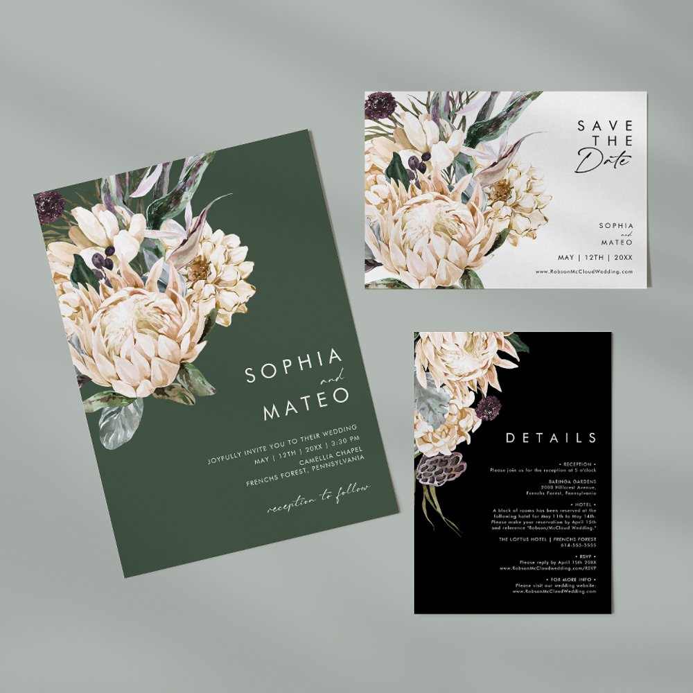 White Floral Wedding Favor Box