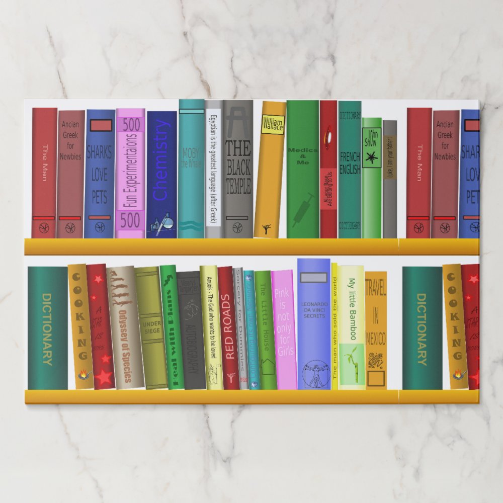 Books Paper Placemats