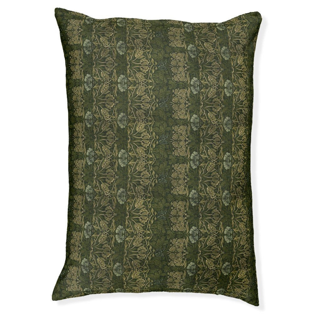 William Morris: Green Tulip & Rose Pet Bed